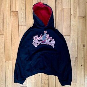 Vintage Y2k And 1 Hoodie Men’s Small Pullover Sweater Basketball Youth XL Red